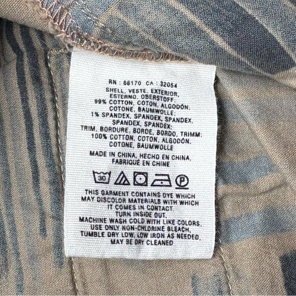 Anthropologie Pilcro Hyphen Patchwork Painted Chinos Size 25 Cotton Blend - Picture 15 of 16